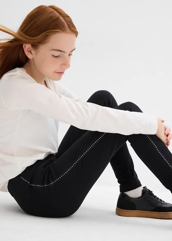 Termoleggings med nitar, bonprix