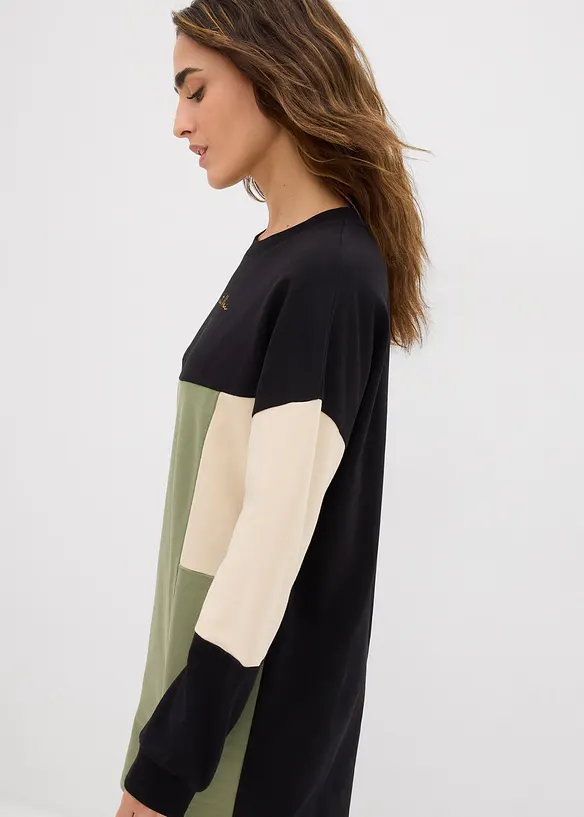 Trikåklänning i bomull, bonprix