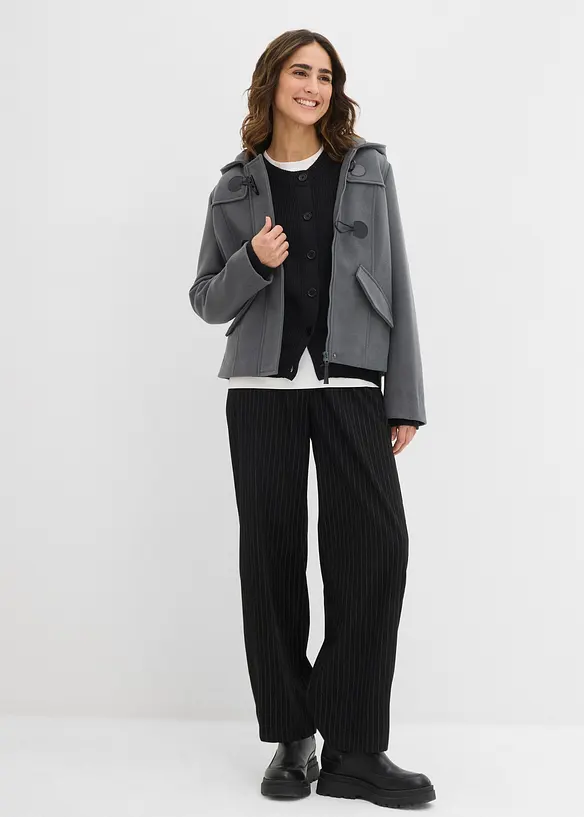 Cardigan med rund halsringning, bonprix