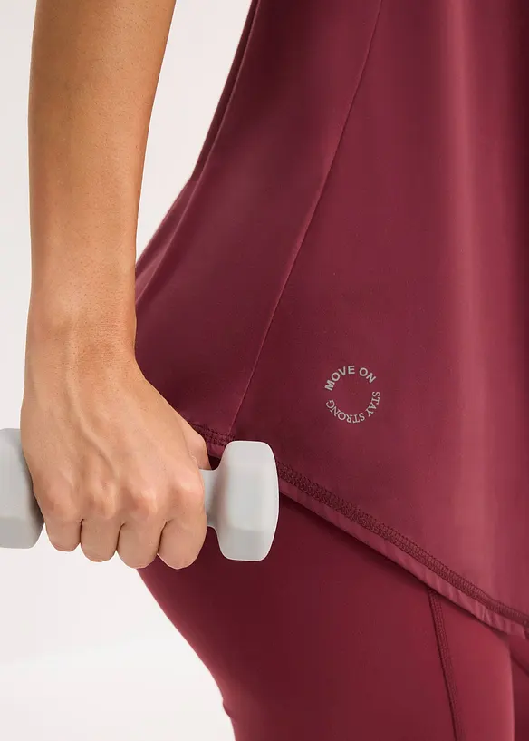 Mjuk funktionstopp med meshinfällning, snabbtorkande, bonprix