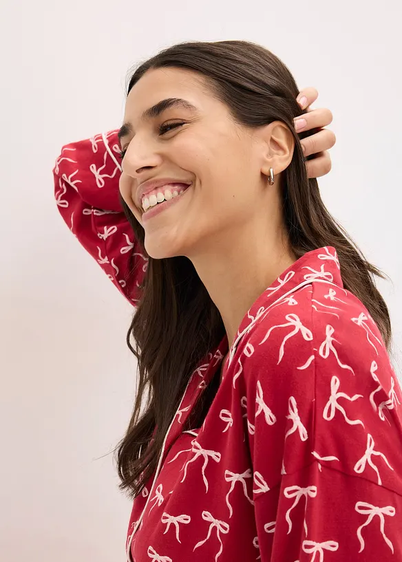 Pyjamas av ren bomull, bonprix