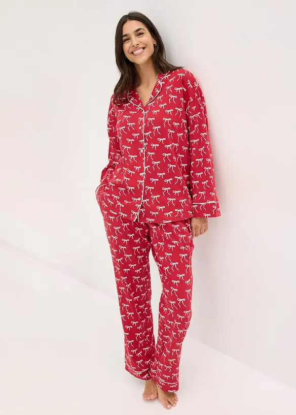 Pyjamas av ren bomull, bonprix