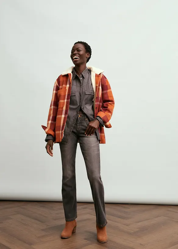 Bootcut jeans Mid Waist, Stretch, bonprix