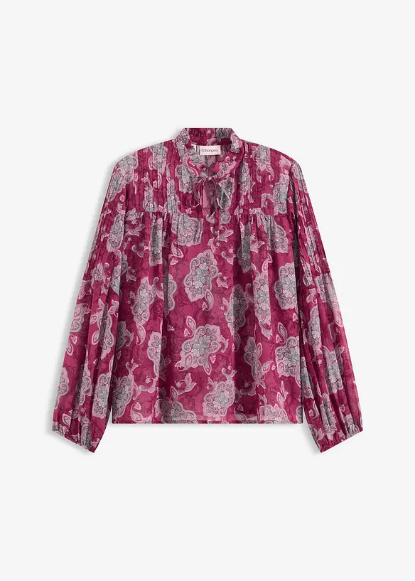 Chiffongtunika med paisleymönster, bonprix