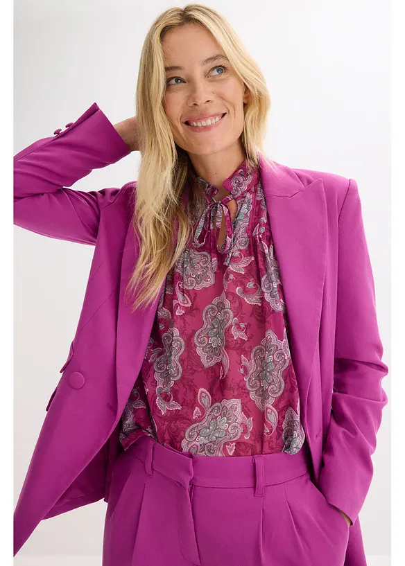 Chiffongtunika med paisleymönster, bonprix