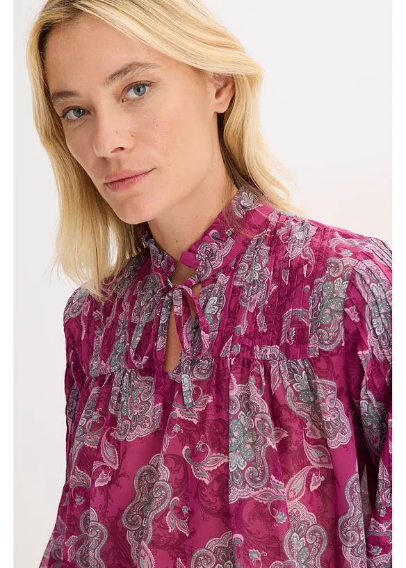 Chiffongtunika med paisleymönster, bonprix