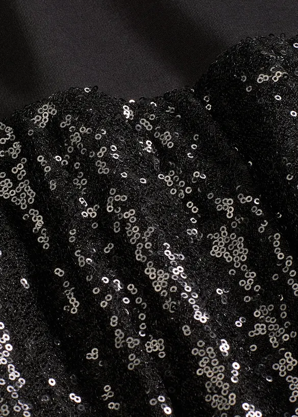 Paljettklänning i bekväm Punto di Roma, bonprix