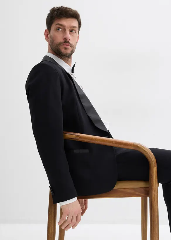 Smokingkavaj med stretch, Slim Fit, bonprix