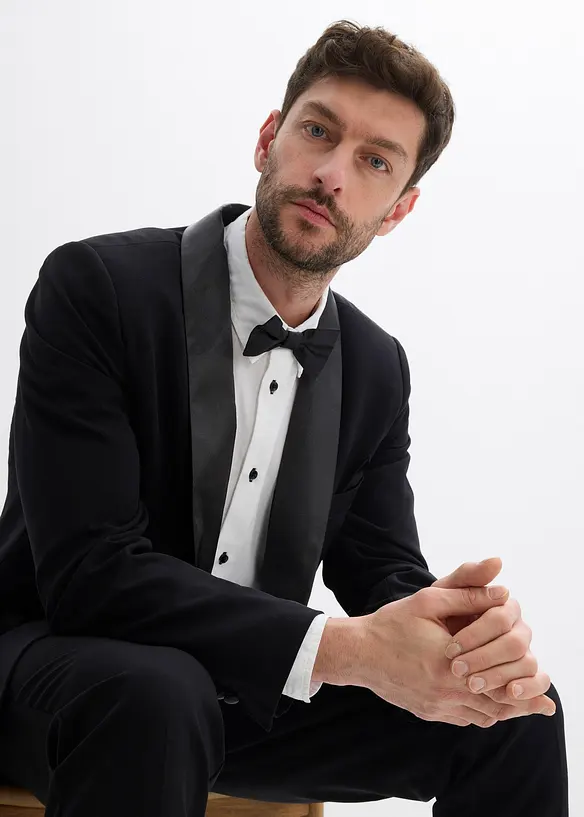 Smokingkavaj med stretch, Slim Fit, bonprix