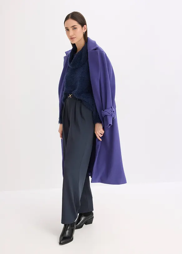 Polotröja i mjukt fjädergarn, bonprix