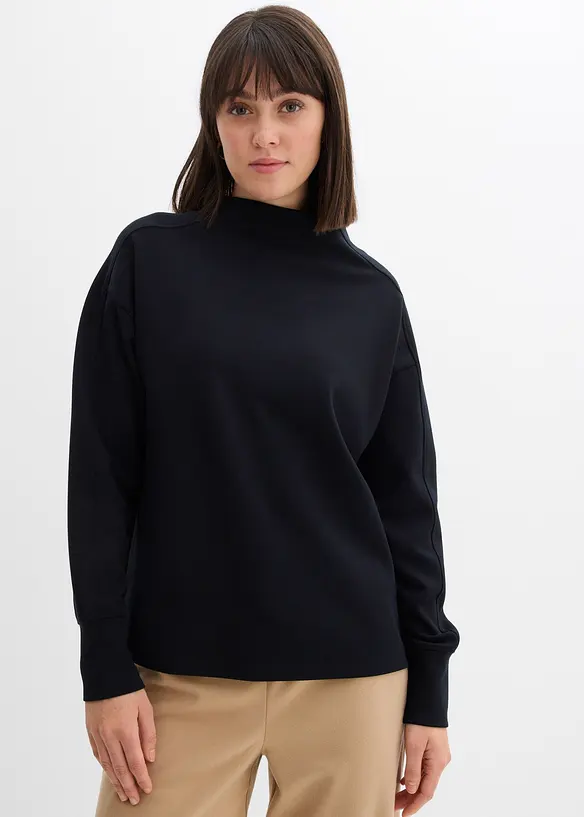 Oversizeweatshirt i mjuk och stabil trik&aring;, bonprix