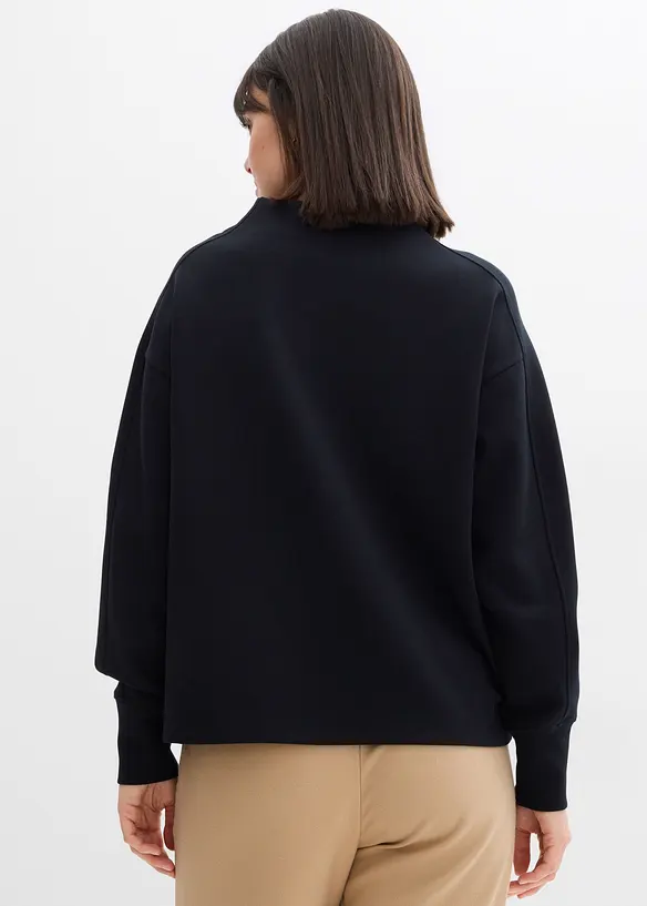 Oversizeweatshirt i mjuk och stabil trik&aring;, bonprix