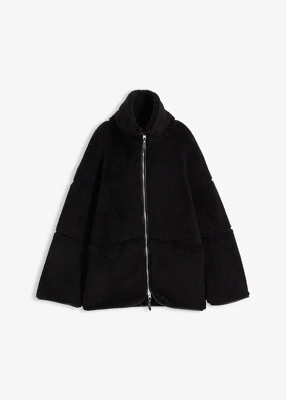 Oversizejacka av teddyfleece, bonprix