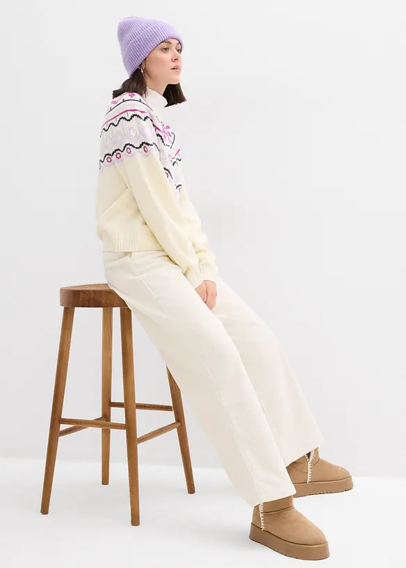 Lusemönstrad oversizecardigan, bonprix