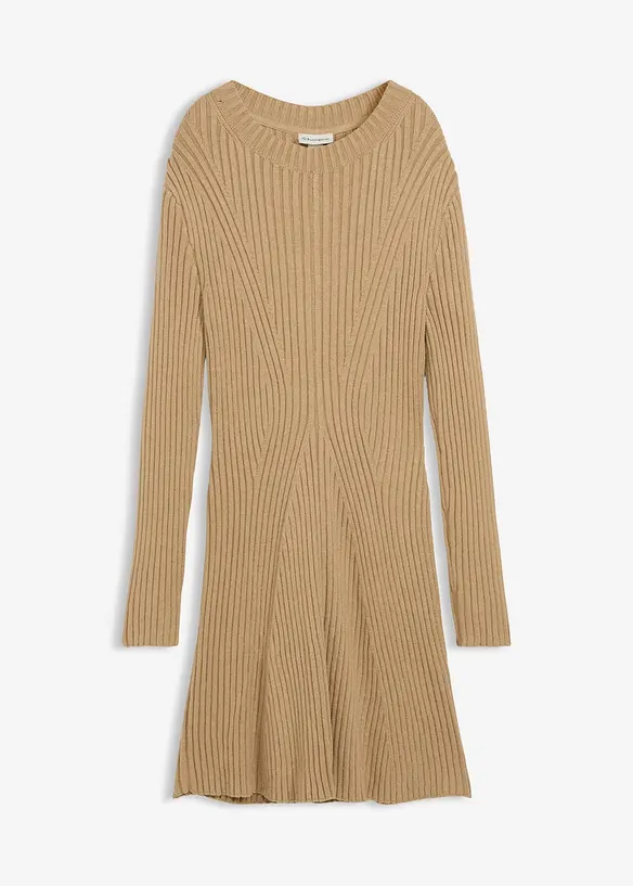 Stickad minikl&auml;nning av mjuk viskosmix, bonprix