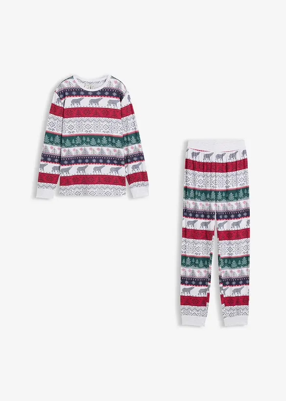 Pyjamas med mjuk bomull (2 delar), bonprix