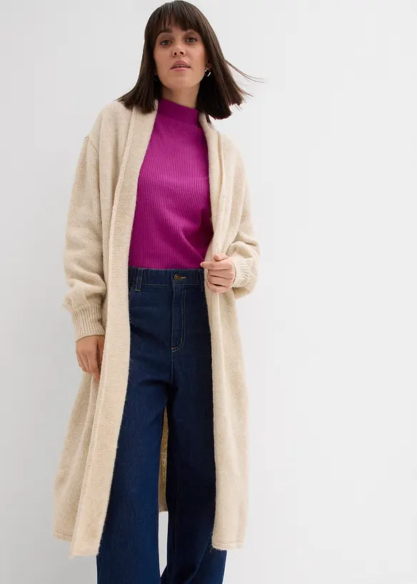 L&aring;ng cardigan i lurvig stil, bonprix