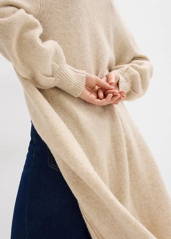 L&aring;ng cardigan i lurvig stil, bonprix