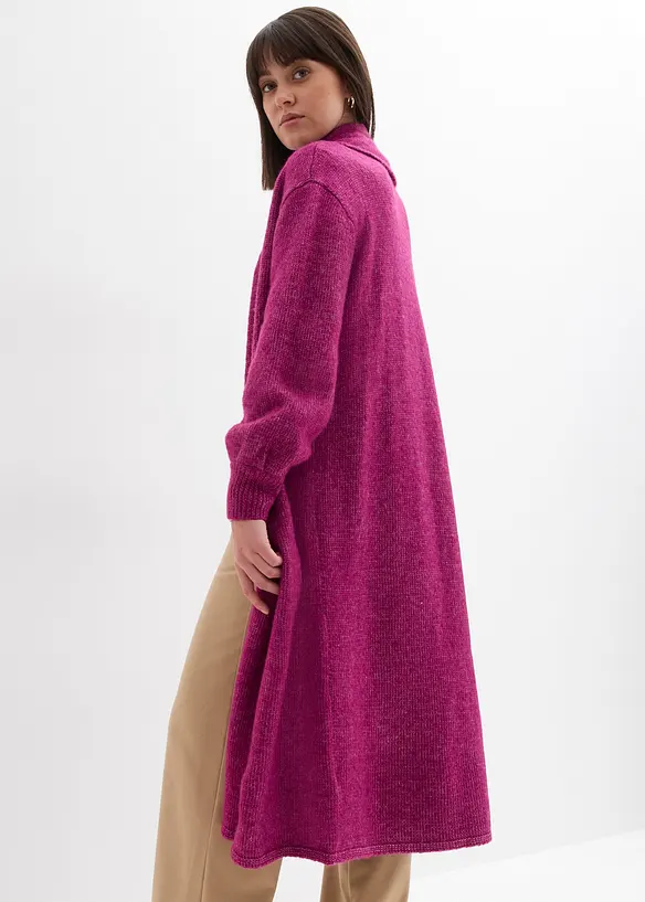 Lång cardigan i lurvig stil, bonprix