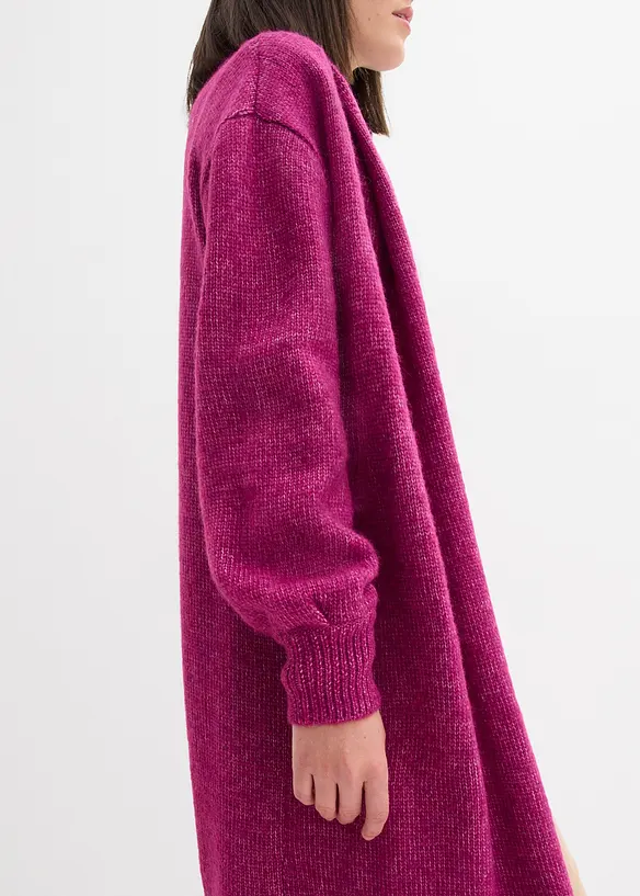 Lång cardigan i lurvig stil, bonprix