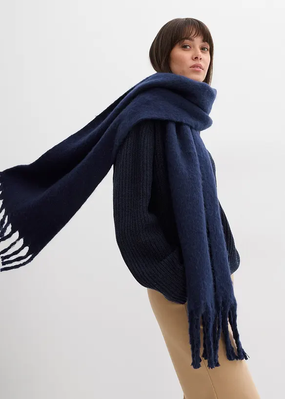 Ribbstickad oversizetr&ouml;ja, bonprix