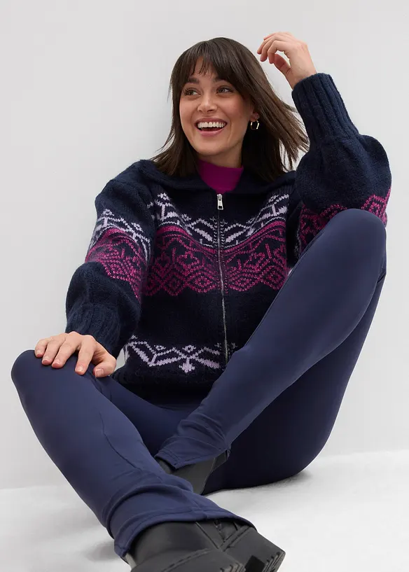 Leggings med dragkedjor i sömmarna, bonprix