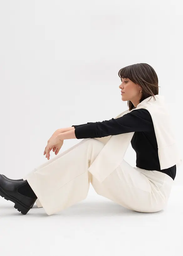 Vid byxa med veck, av skön Punto di Roma, bonprix