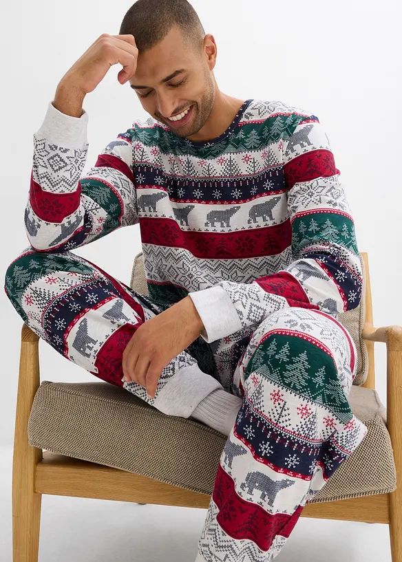 Pyjamas med bomull och presentpåse, bonprix