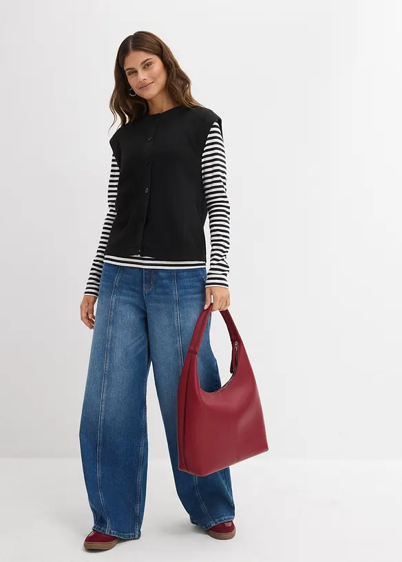 Stickad slipover, bonprix