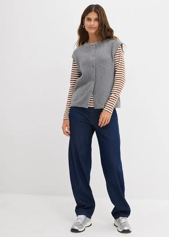 Stickad slipover, bonprix