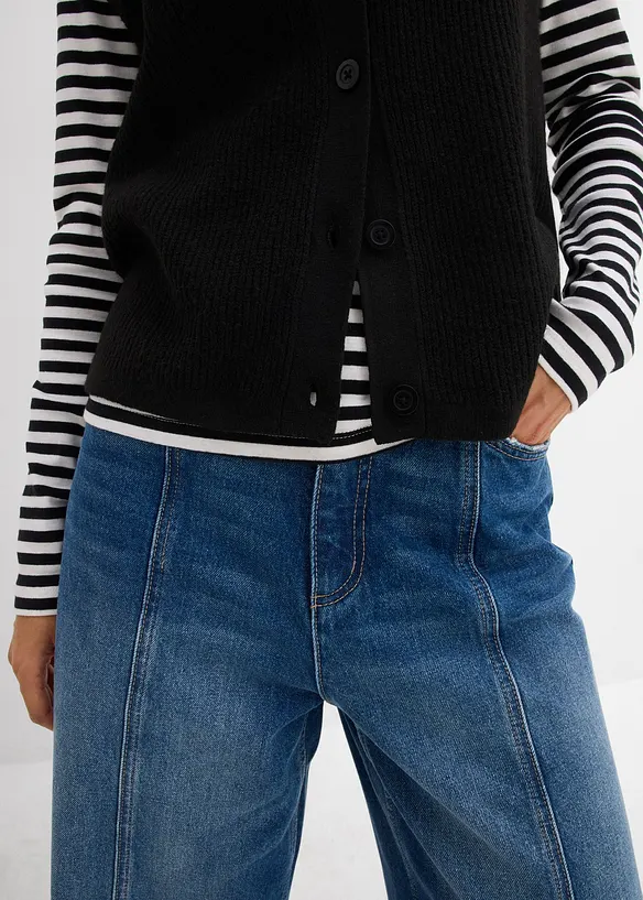 Stickad slipover, bonprix