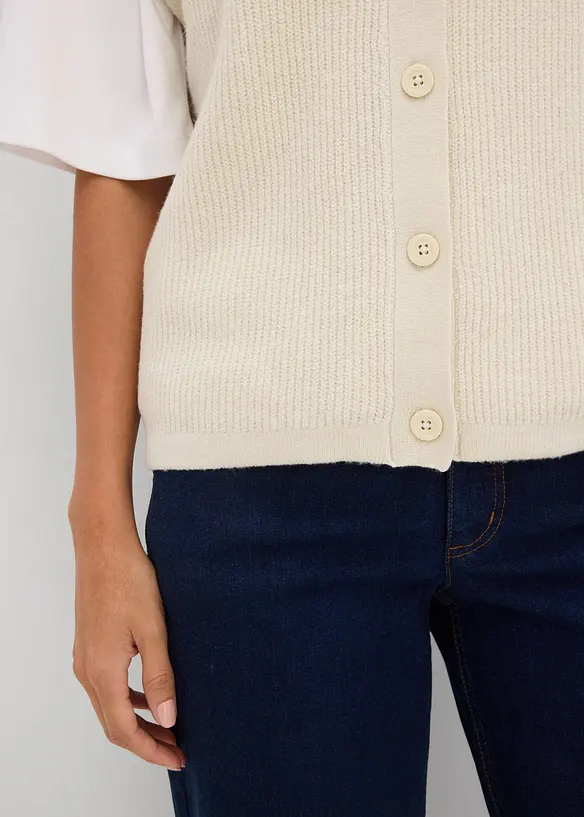 Stickad slipover, bonprix