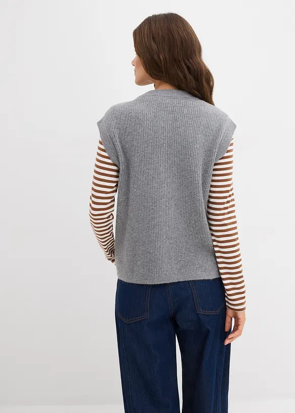 Stickad slipover, bonprix