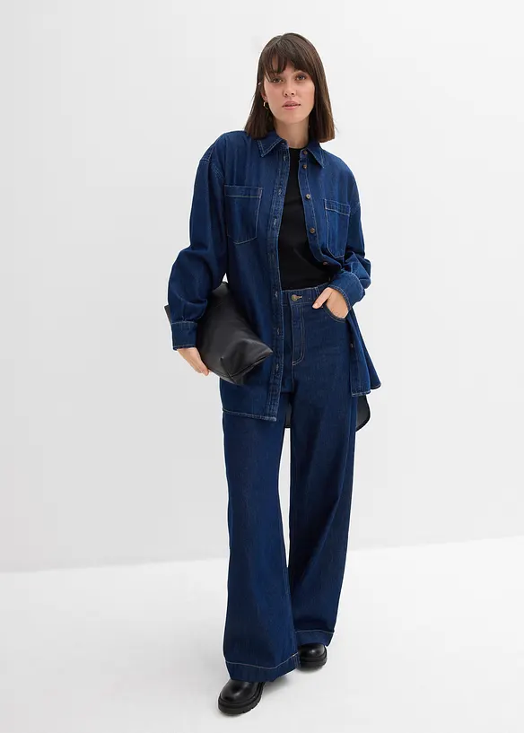 Straight jeans i Loose Fit med High Waist, bonprix