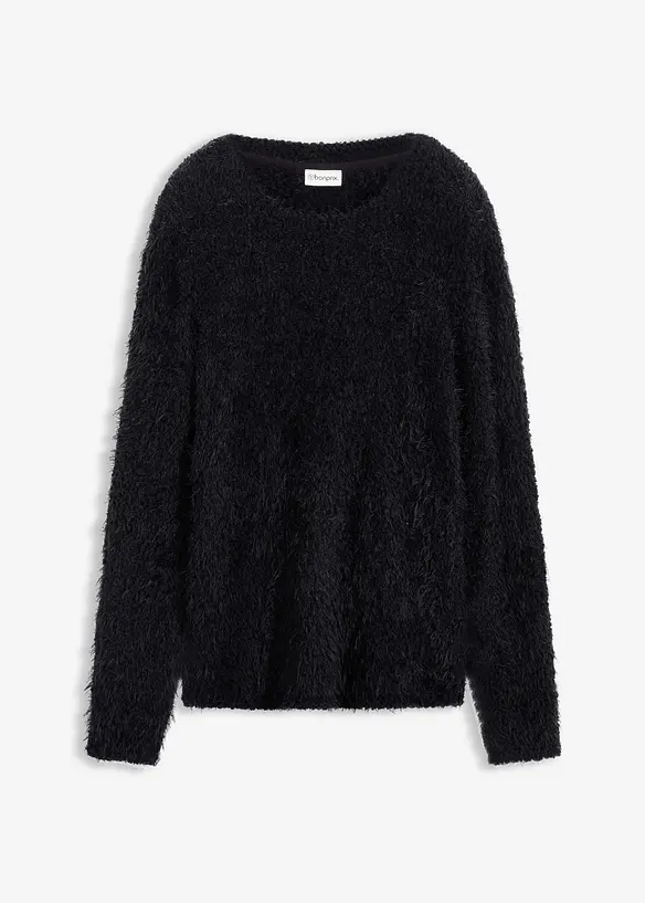 Grovstickad bouclétröja, bonprix