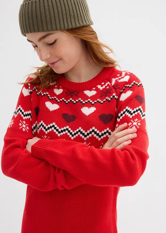 Stickad klänning, bonprix