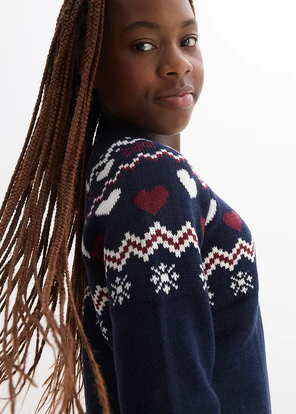 Stickad klänning, bonprix