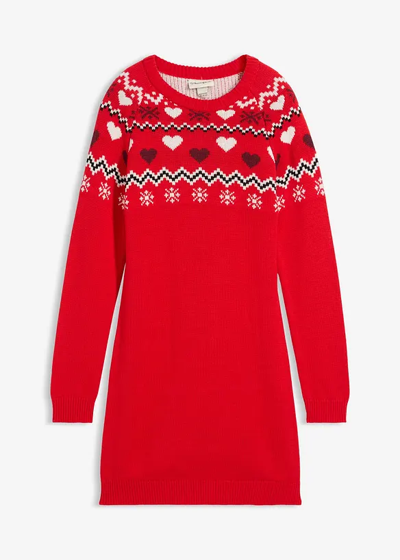 Stickad klänning, bonprix