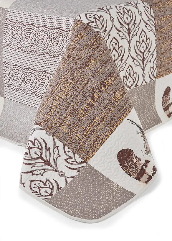 Överkast med lapptäckslook, bonprix