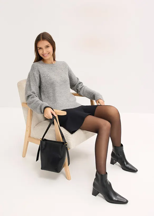 Tröja, kantig passform, bonprix