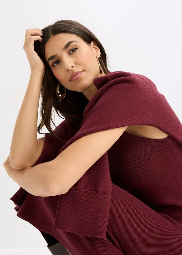 Stickad kl&auml;nning och topp (2 delar), bonprix