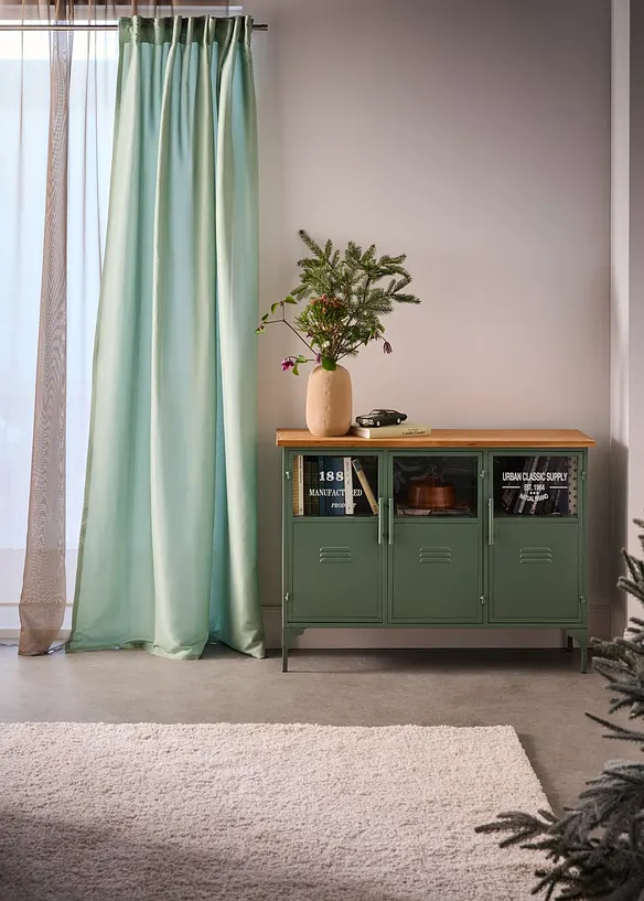 Gardinlängd i lättskött mikrofiber  (2-pack), bonprix