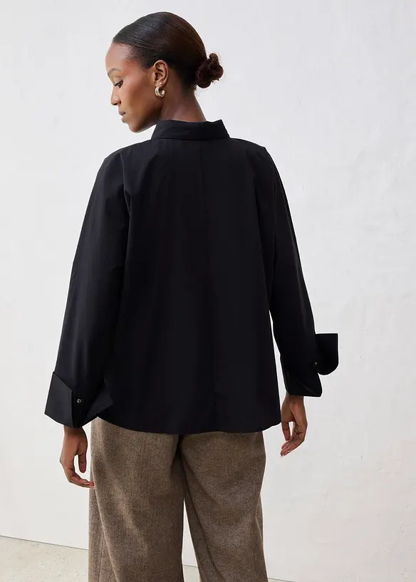 Blus med sidenandel, bonprix