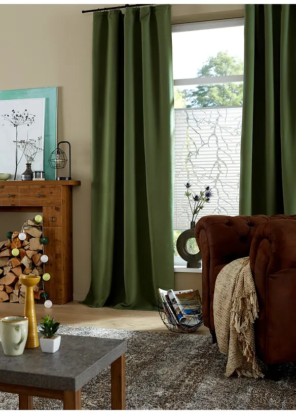 Mörkläggande gardinlängd, flera storlekar (1-pack), bonprix