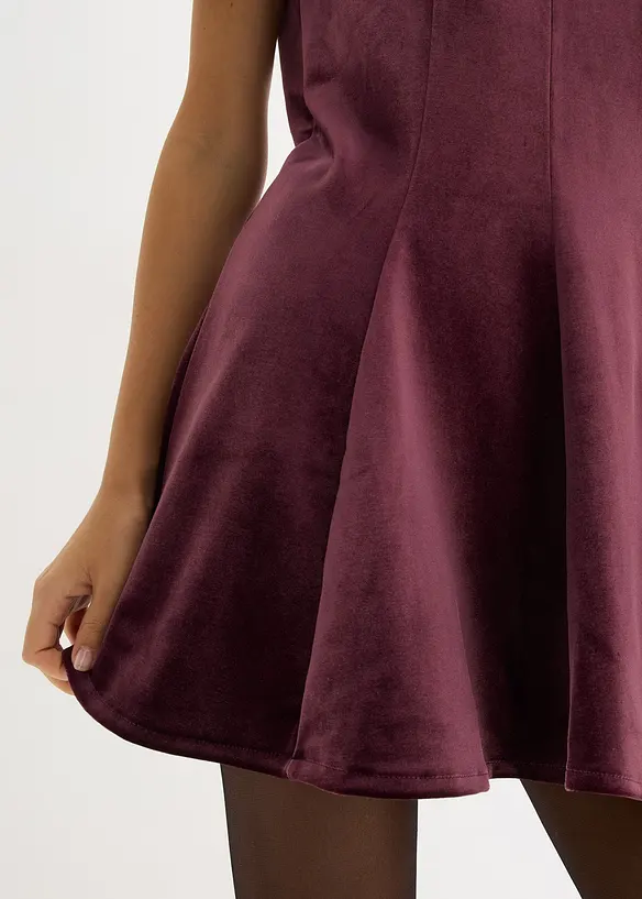 Miniklänning i mjuk sammet, bonprix