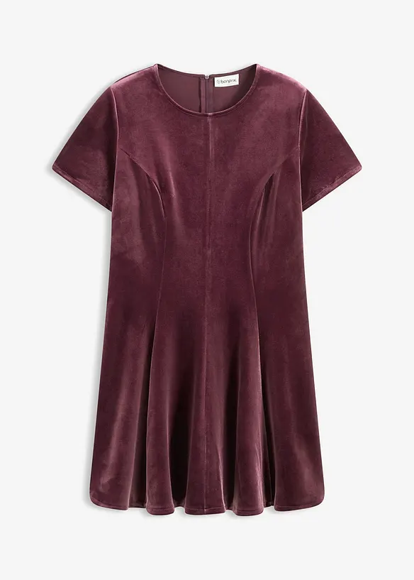 Miniklänning i mjuk sammet, bonprix
