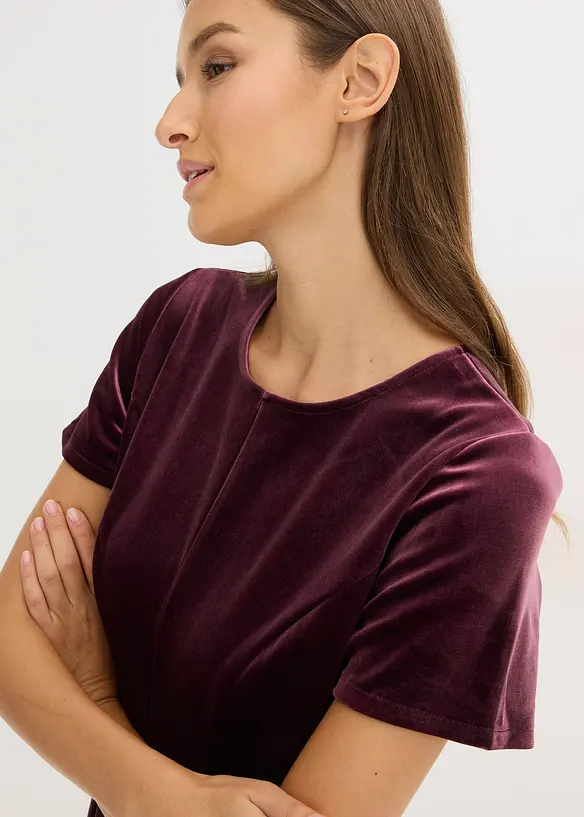 Miniklänning i mjuk sammet, bonprix