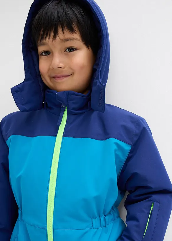 Fodrad vinteroverall med avtagbar huva och reflexdetaljer, bonprix