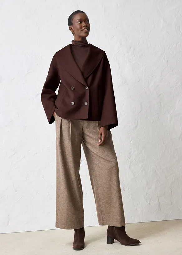 Jacka i mjuk ullblandning, bonprix