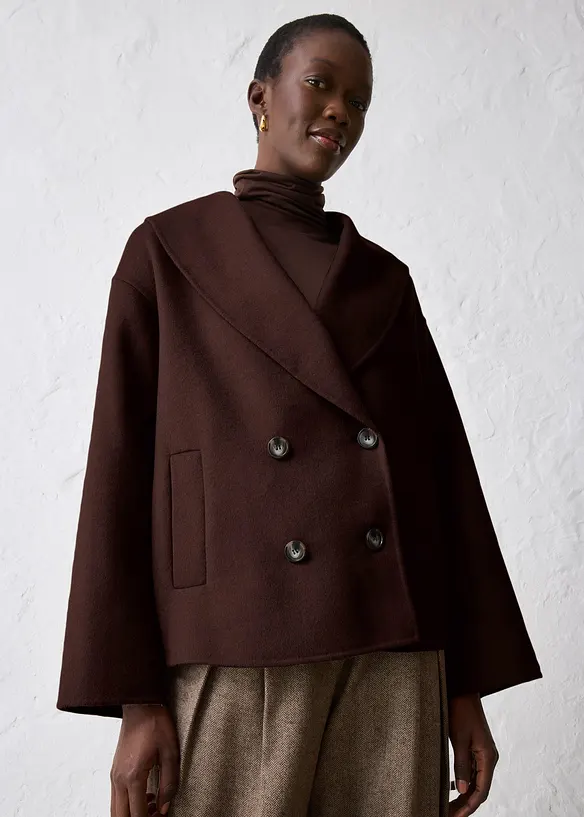 Jacka i mjuk ullblandning, bonprix